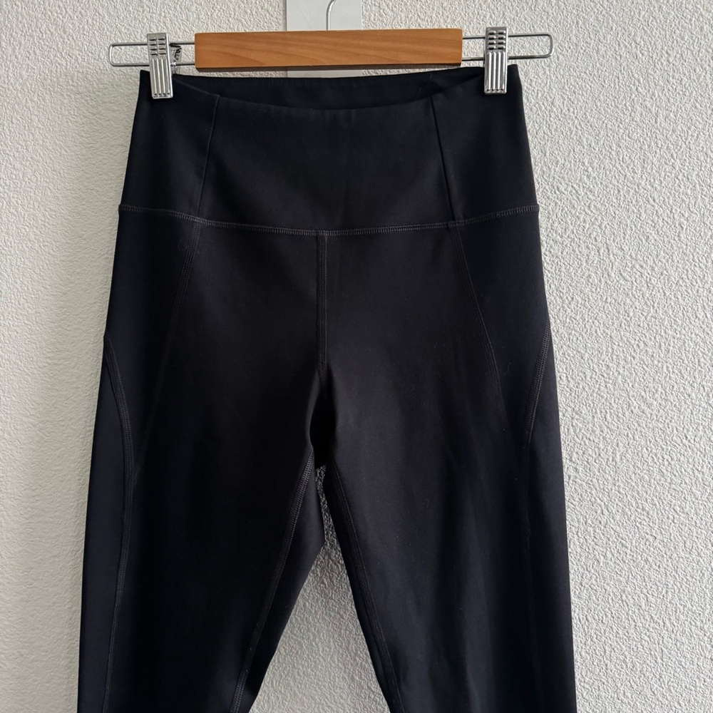 Girlfriend Collective Black Leggings Four Way Stretch Activewear Minimal Gym - Picture 4 of 11
